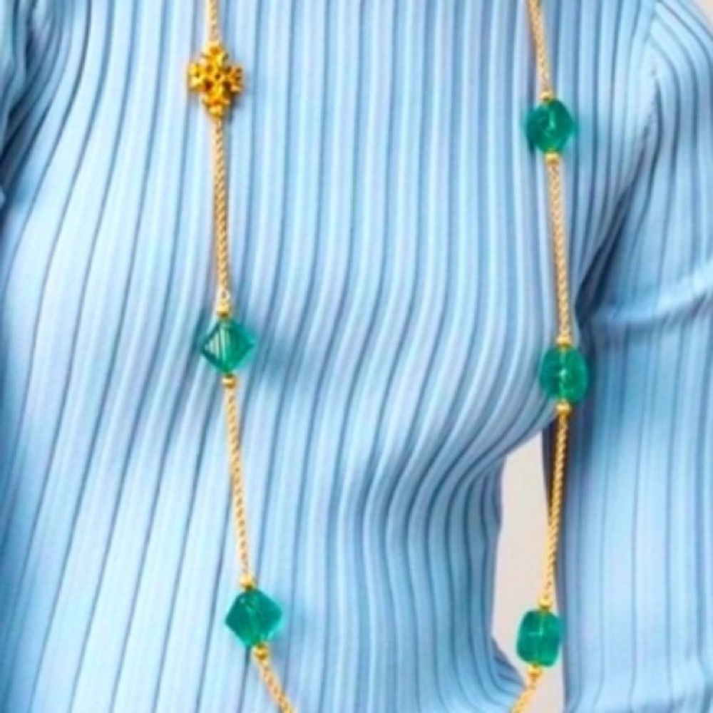 Tory Burch Roxanne delicate chain necklace - Picture 5 of 9